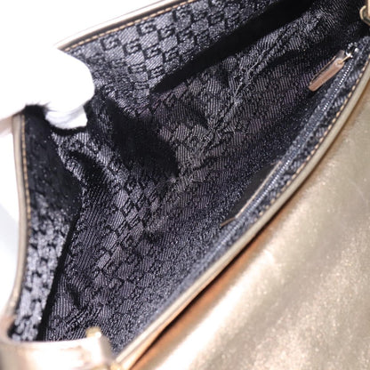 Gucci Tiger Charm Leather, Gold, Leather, Shoulder Bag