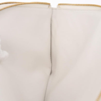 Bottega Veneta NAPPA19 Pouch with Strap Maxi Intrecciato Leather, White, Leather, Clutch