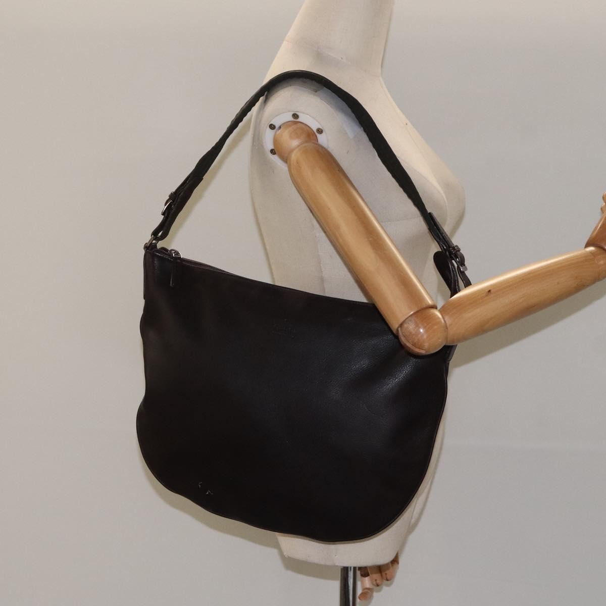 Gucci Vintage Leather, Brown, Leather, Shoulder Bag