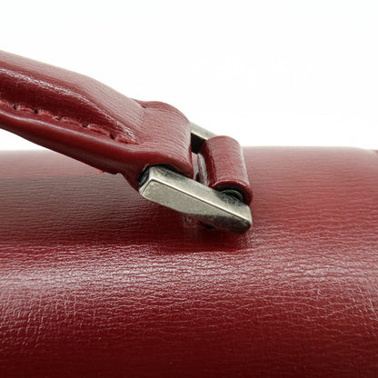 Saint Laurent Bellechasse Satchel Leather, Red, Leather, Handbag