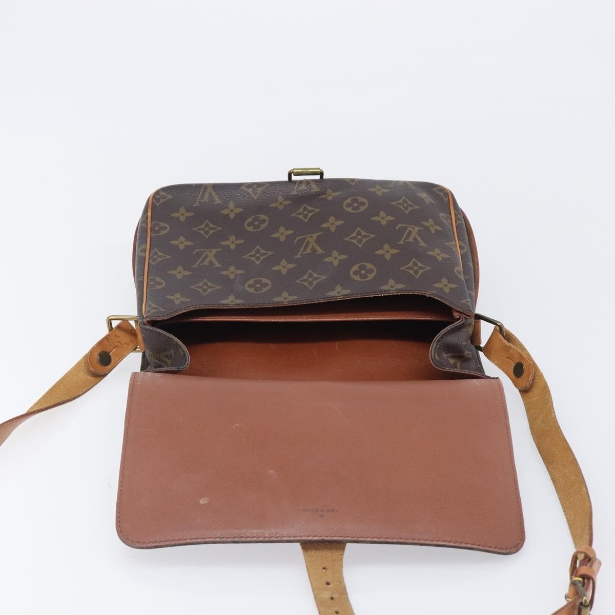 Louis Vuitton Cartouchiere Monogram Canvas, Brown, Canvas, Handbag