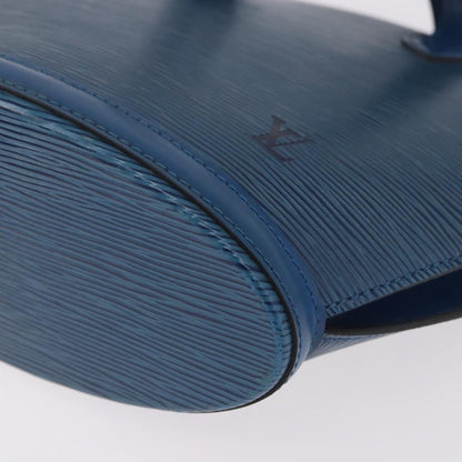 Louis Vuitton Saint Jacques Epi Leather, Blue, Leather, Handbag