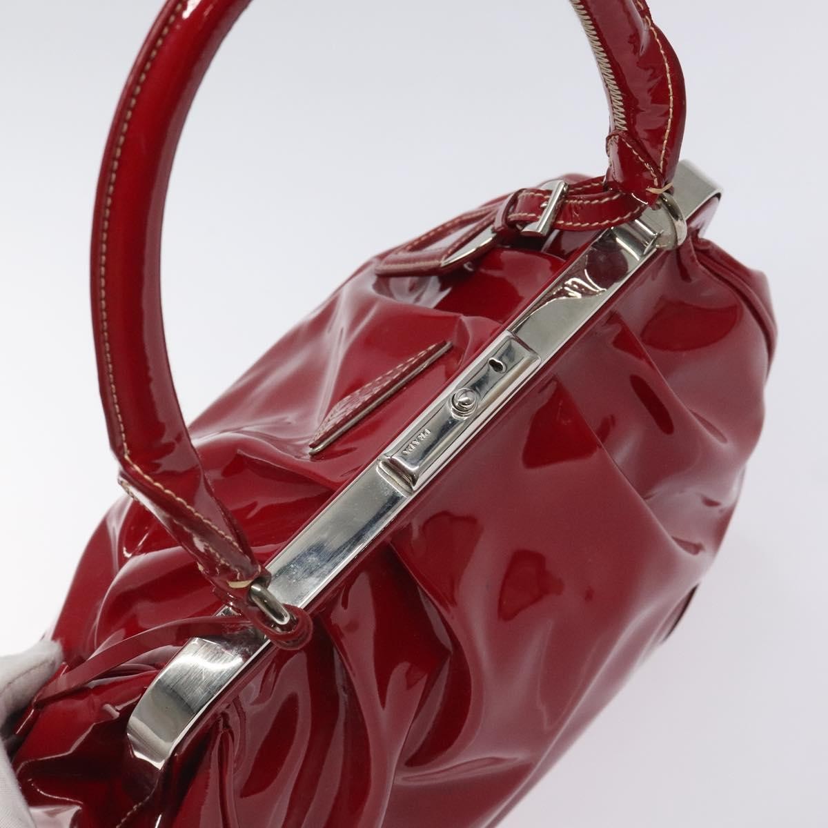 Prada Vintage Patent Leather, Red, Patent Leather, Handbag