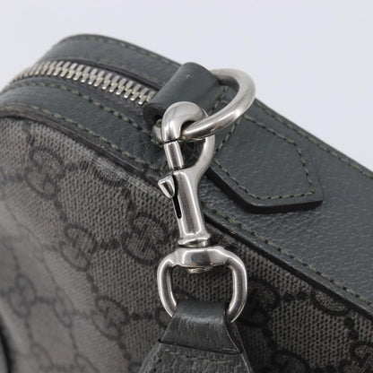 Gucci Ophidia Zip Wristlet GG Coated Canvas, Gray, Canvas, Shoulder Bag