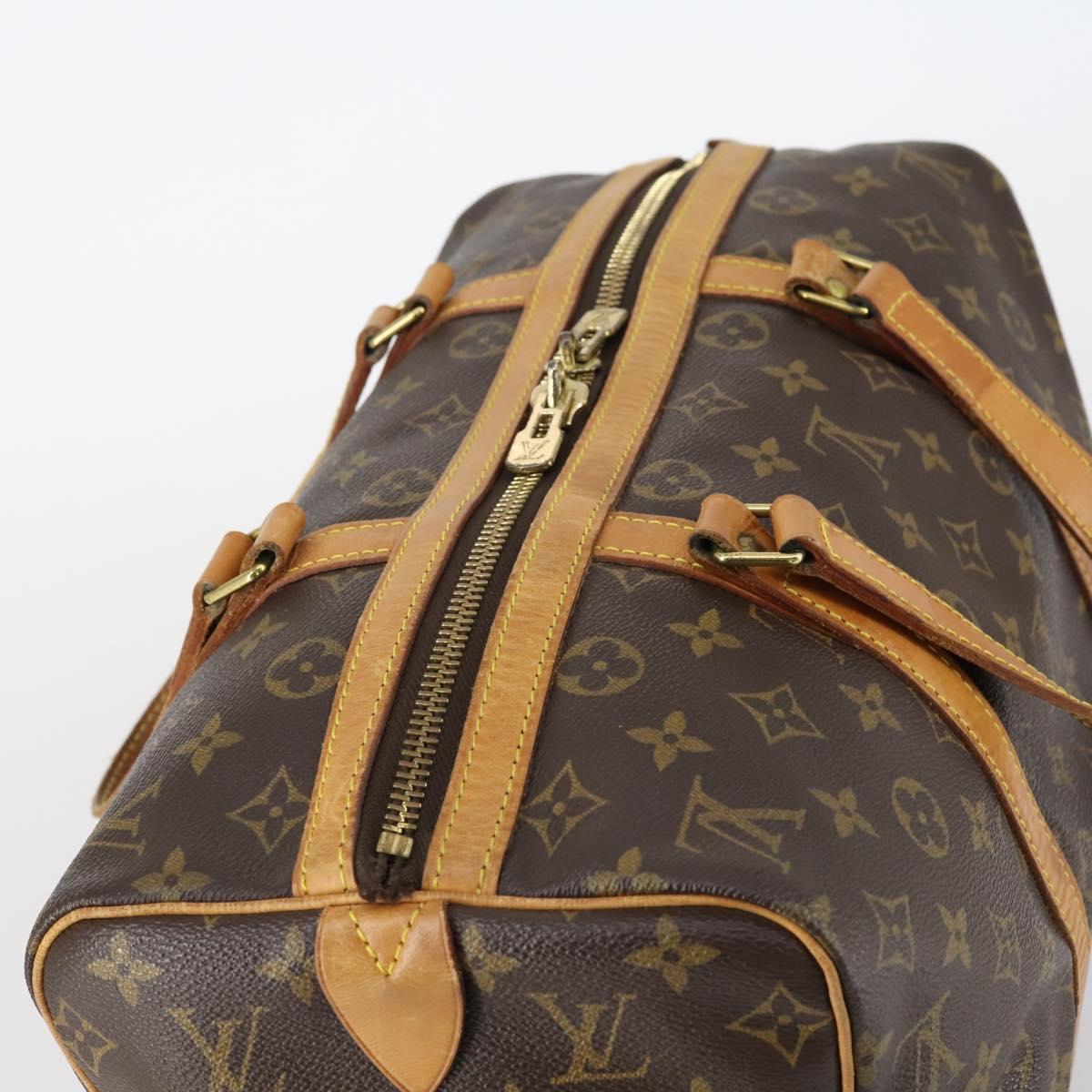 Louis Vuitton Sac Souple Handbag Monogram Canvas, BROWN, CANVAS, Handbag