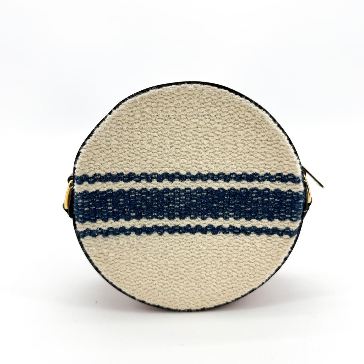 Celine triomphe tambour textile, Navy, Textile, Clutch