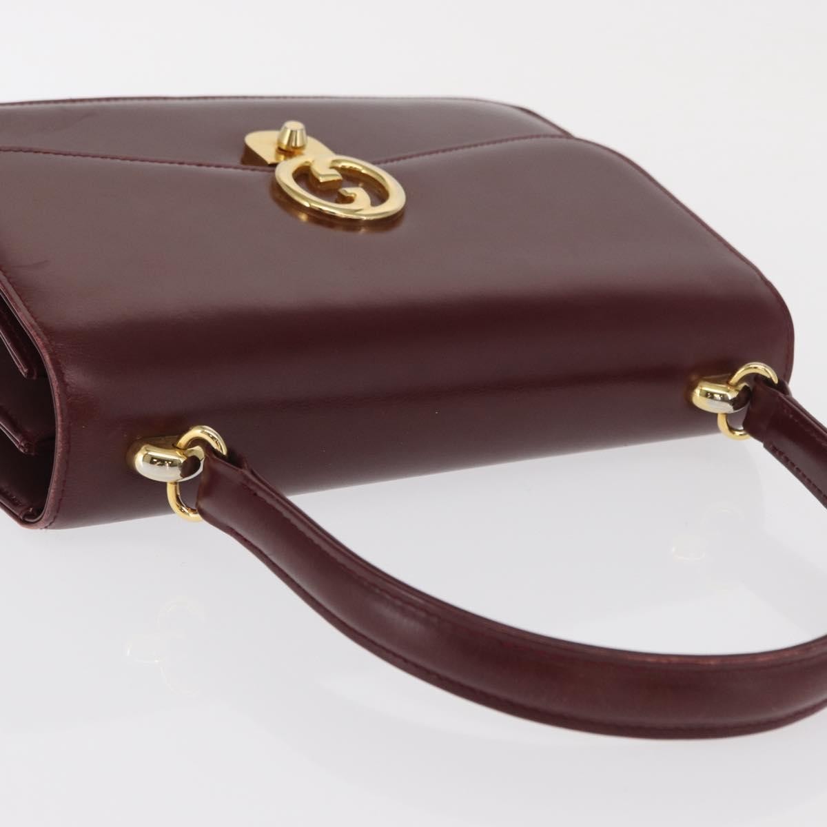 Gucci Vintage Leather, Burgundy, Leather, Handbag
