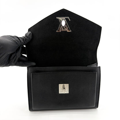 Louis Vuitton Mylockme Monochrome Leather, Black, Leather, Handbag