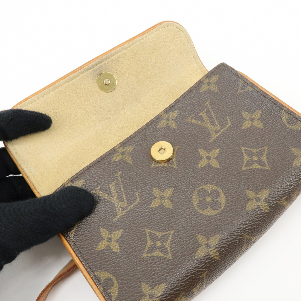 Louis Vuitton Florentine Waist Monogram Canvas, Brown, Canvas, Handbag