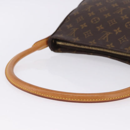 Louis Vuitton Looping Monogram Canvas, Brown, Canvas, Handbag