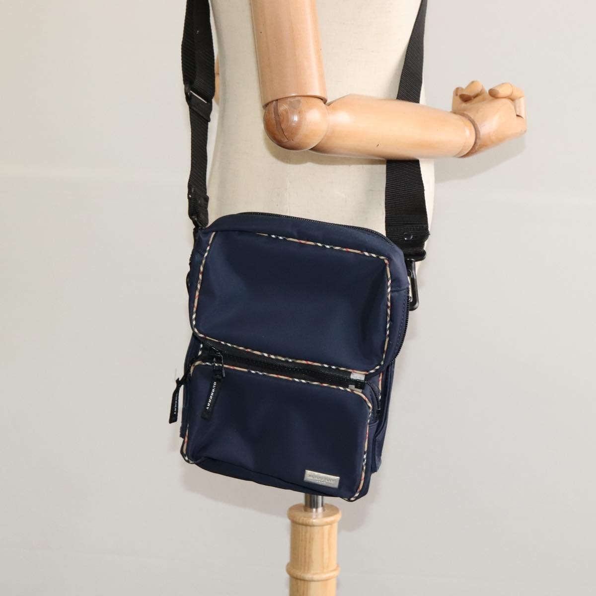 Burberry Vintage Nylon, Navy, Nylon, Shoulder Bag