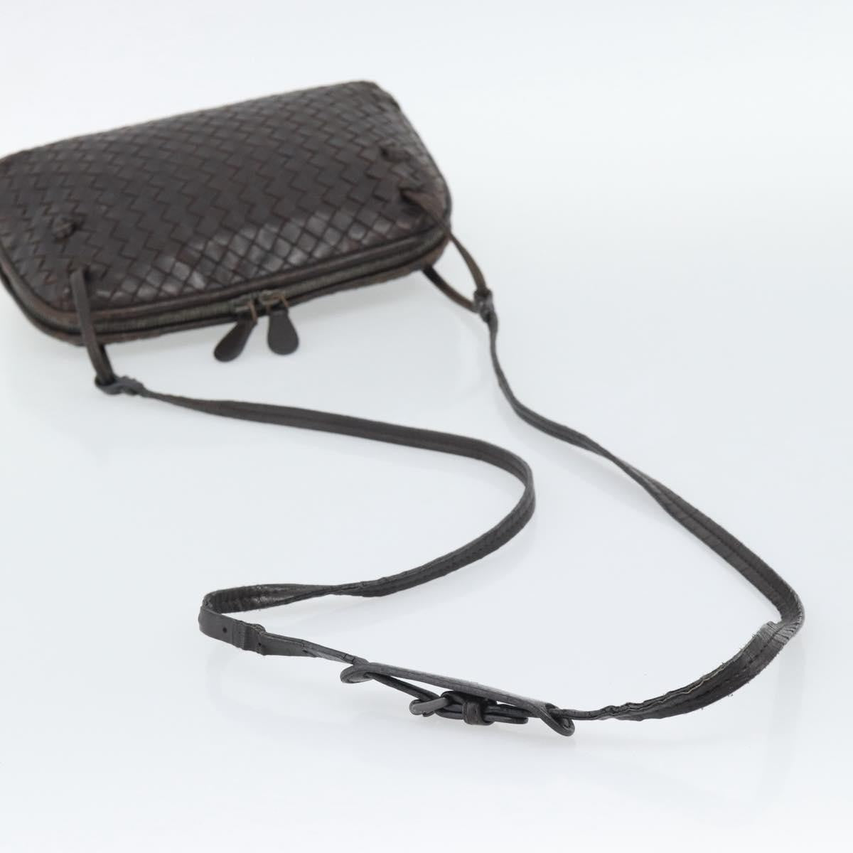 Bottega Veneta Nodini Intrecciato Nappa, Brown, Leather, Crossbody Bag