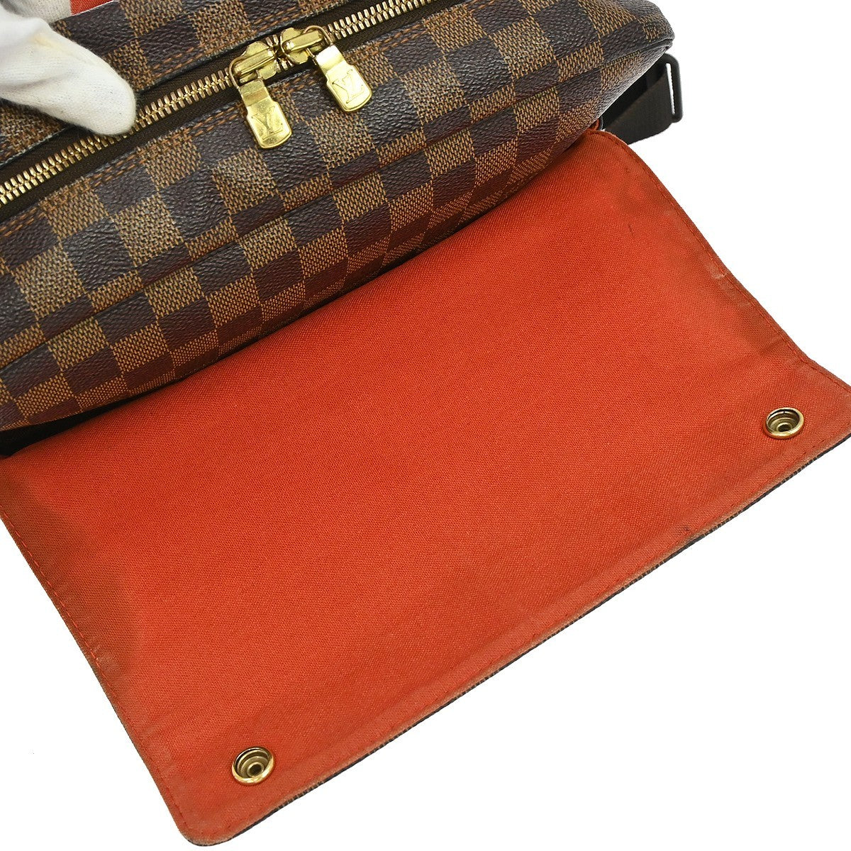 Louis Vuitton Naviglio Damier, Brown, Canvas, Shoulder Bag