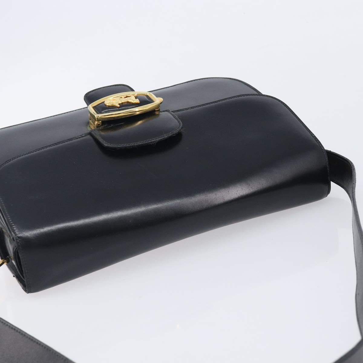 Celine Horse Carriage Leather, Black, Leather, Shoulder Bag
