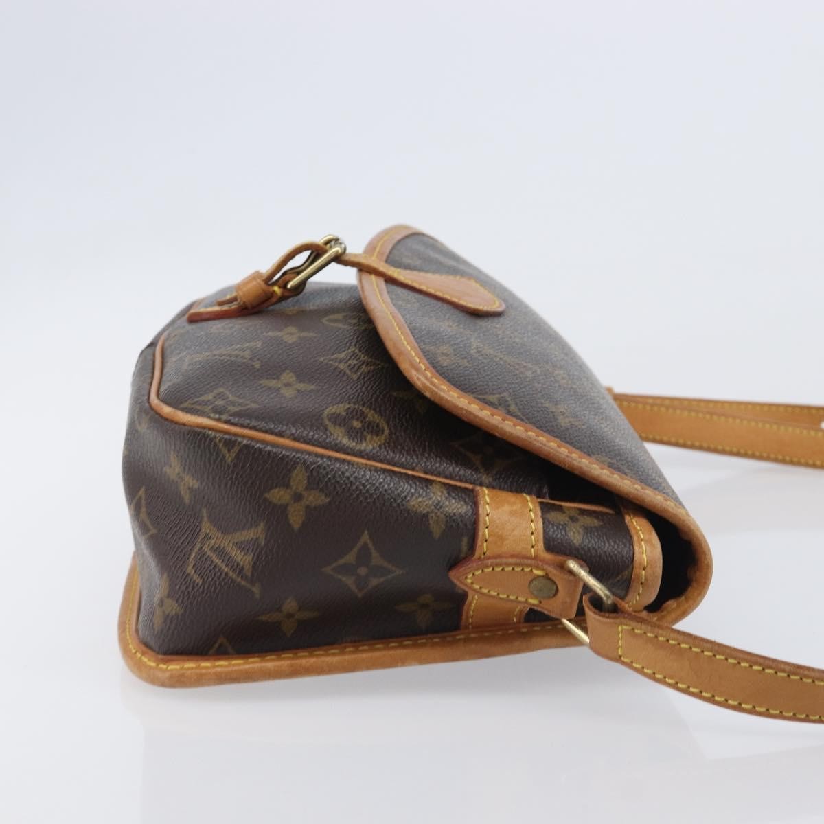 Louis Vuitton Sologne Monogram Canvas, Brown, Canvas, Handbag