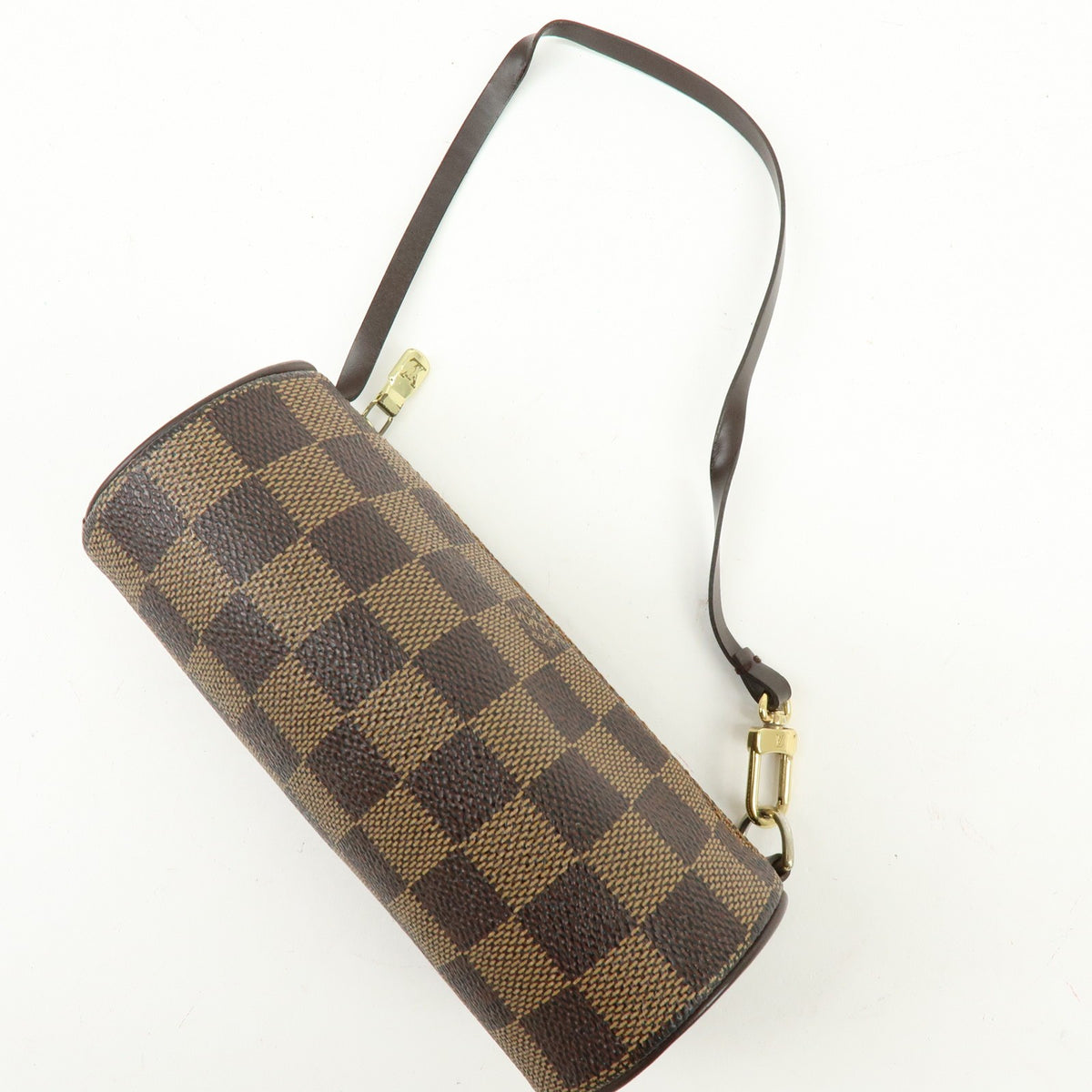 Louis Vuitton Papillon Pochette Damier, Brown, Canvas, Clutch