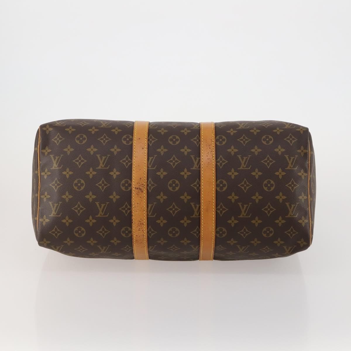 Louis Vuitton Keepall Monogram Canvas, Brown, Canvas, Travel Bag