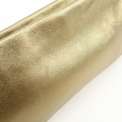 Salvatore Ferragamo Gancini Leather, Gold, Leather, Crossbody Bag