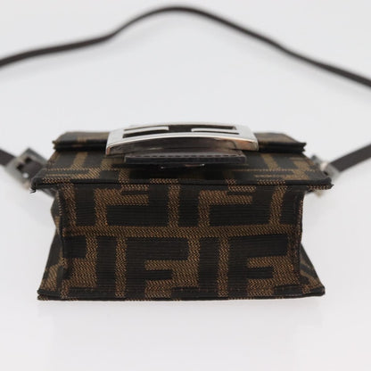 Fendi Baguette Zucca Canvas, Brown, Canvas, Handbag