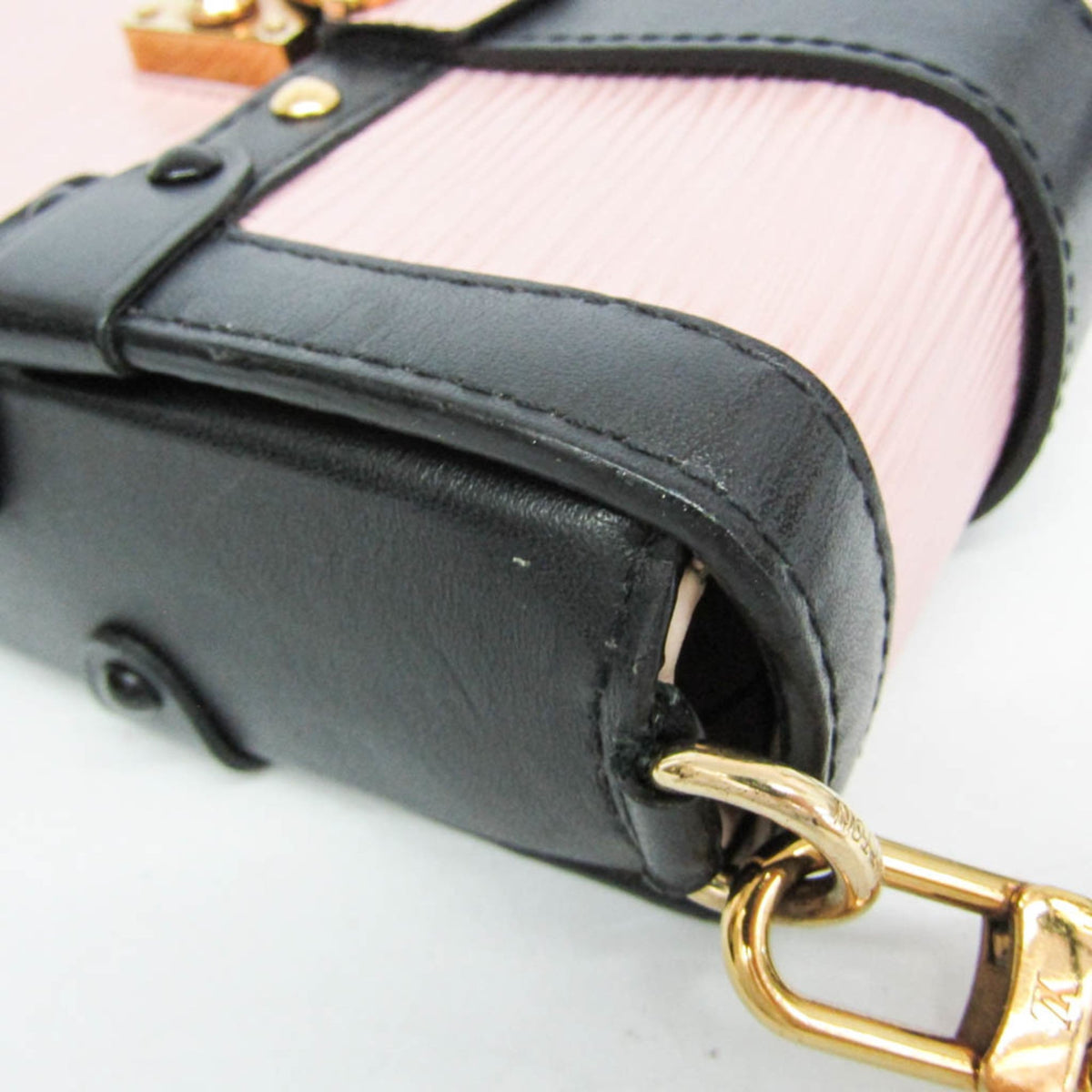 Louis Vuitton Vertical Trunk Pochette Epi Leather, Pink, Leather, Clutch