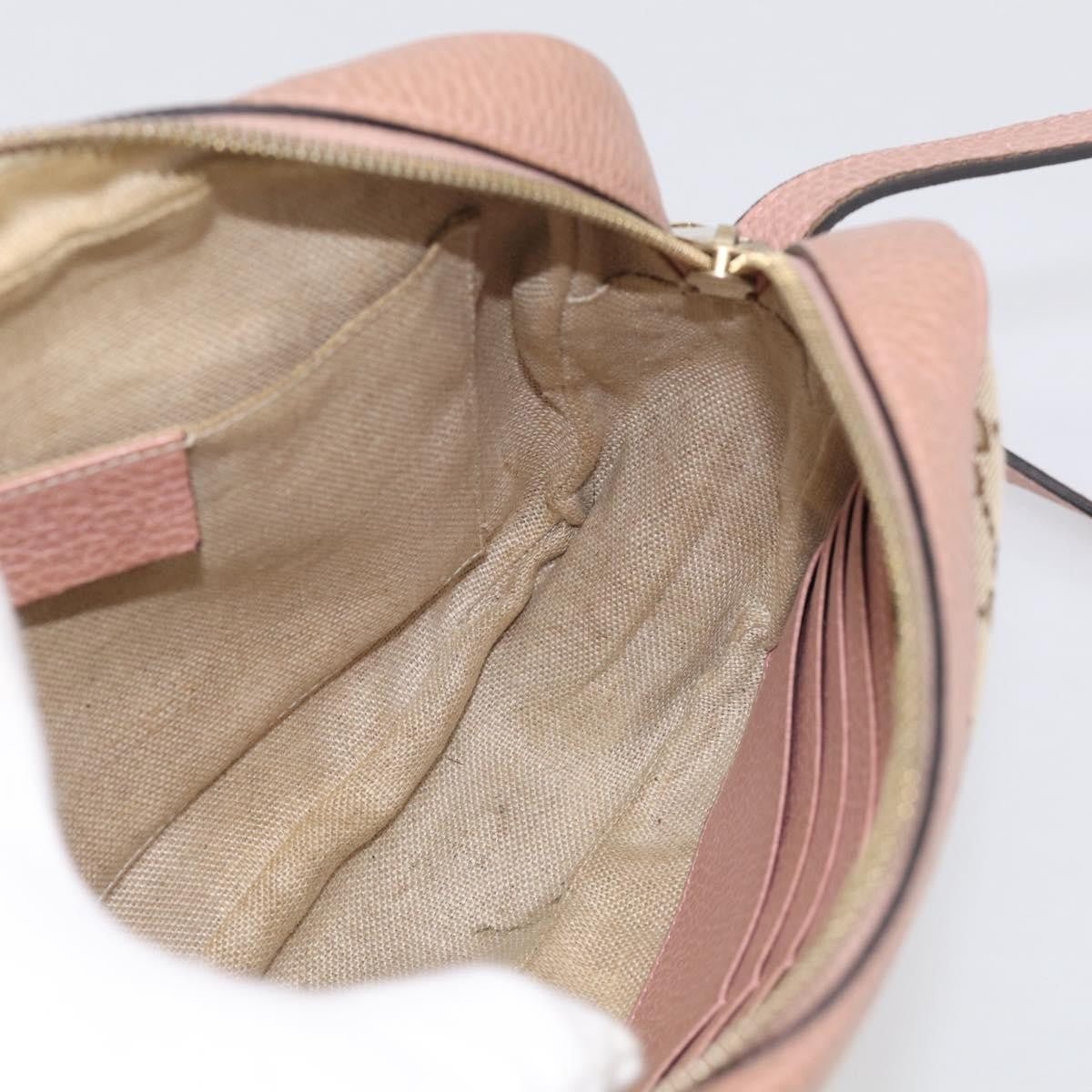 Gucci Bree Disco GG Canvas with Leather, Beige, Canvas, Crossbody Bag