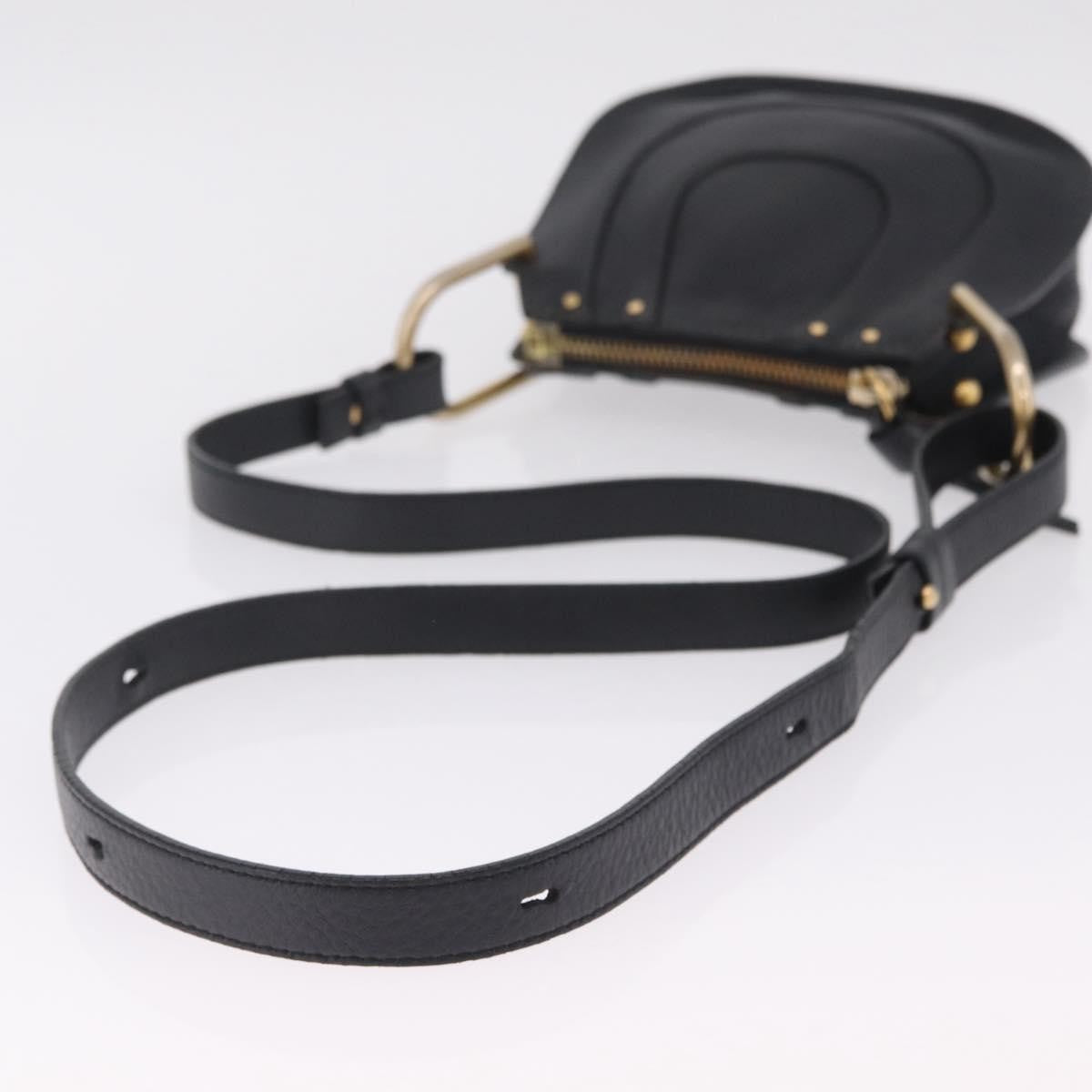 Chloe Hayley Hobo Leather, Black, Leather, Shoulder Bag