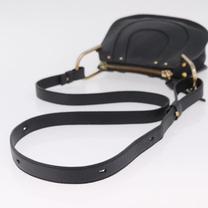 Chloe Hayley Hobo Leather, Black, Leather, Shoulder Bag