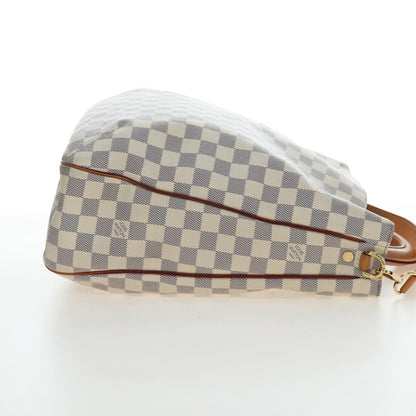 Louis Vuitton Soffi Damier Ebene, White, Canvas, Handbag
