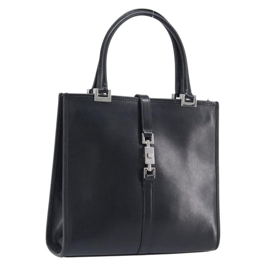 Gucci Jackie Leather, Black, Leather, Tote Bag