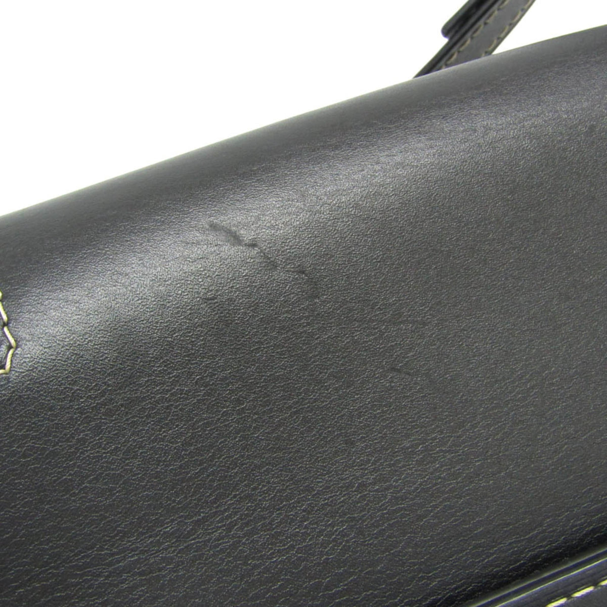 Loewe Gate Leather Leather with Raffia, Black, Leather, Shoulder Bag