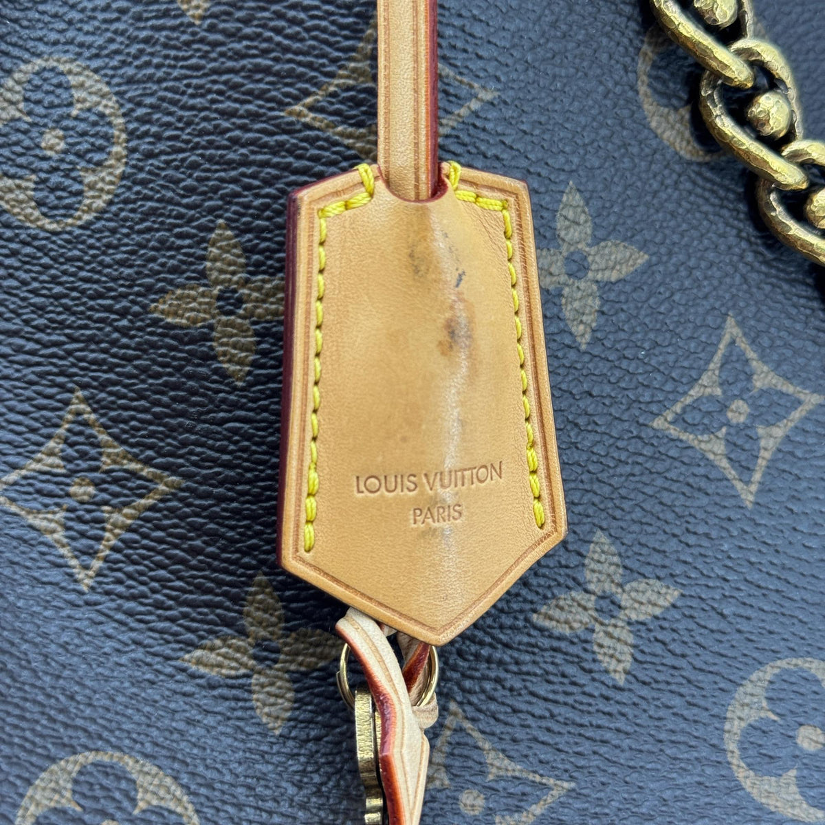 Louis Vuitton Lockit Chain Monogram Canvas, Brown, Canvas, Handbag