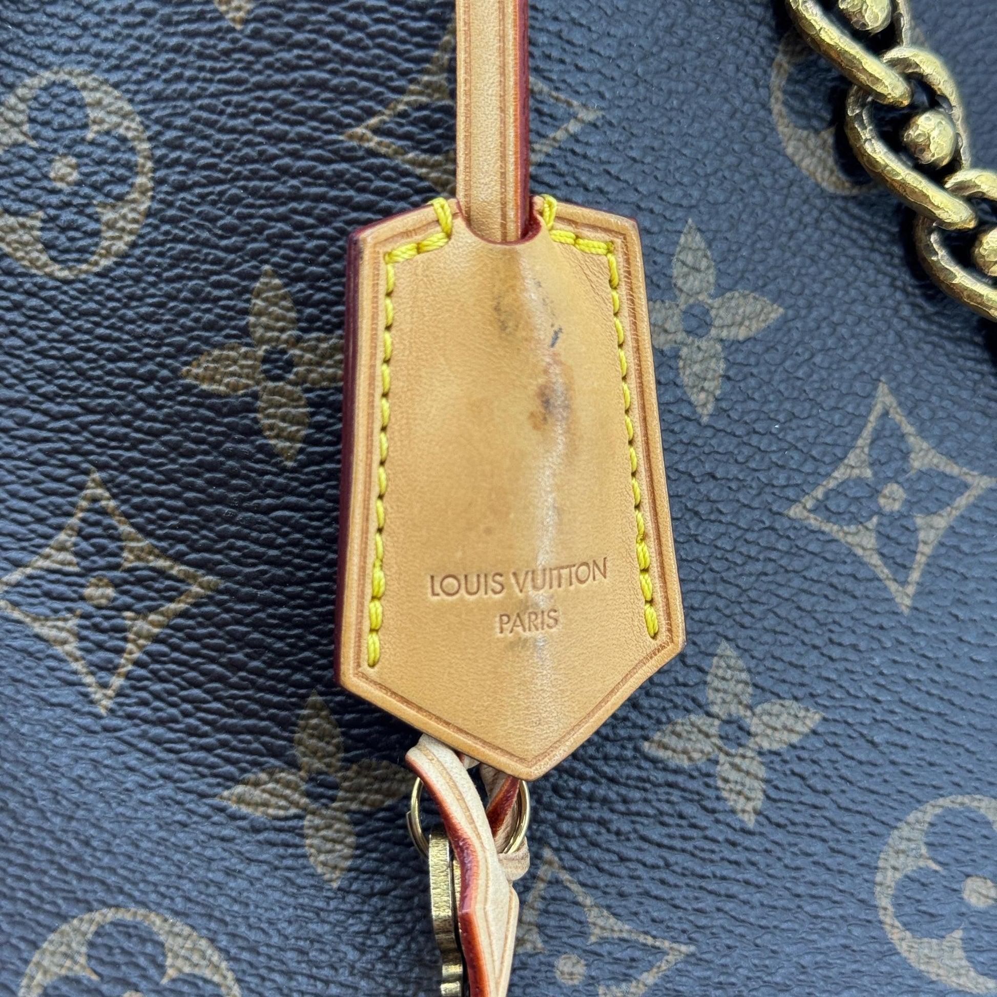 Louis Vuitton Lockit Chain Monogram Canvas, Brown, Canvas, Handbag