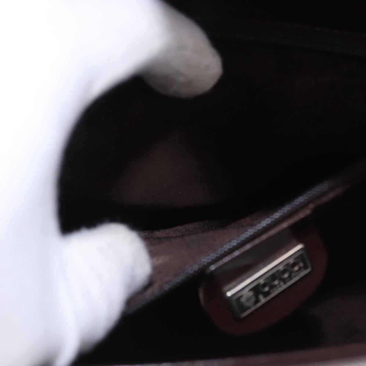 Gucci Vintage Leather, Brown, Leather, Shoulder Bag