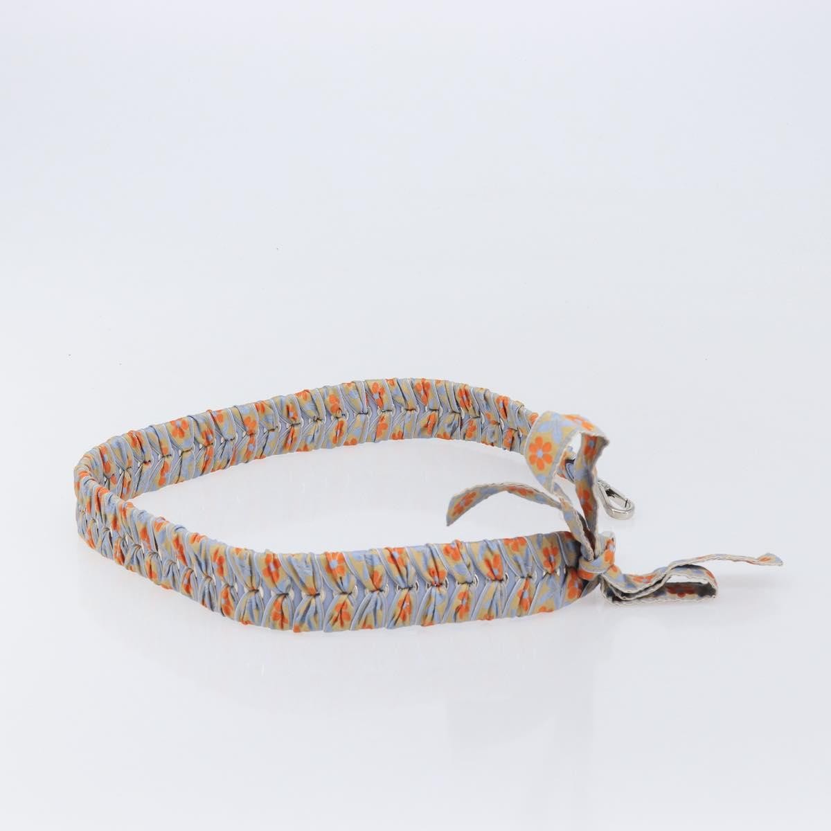 Fendi Bow Mini Strap You Short Shoulder Strap Leather with Ribbon Whipstitch, Blue, Leather, Straps