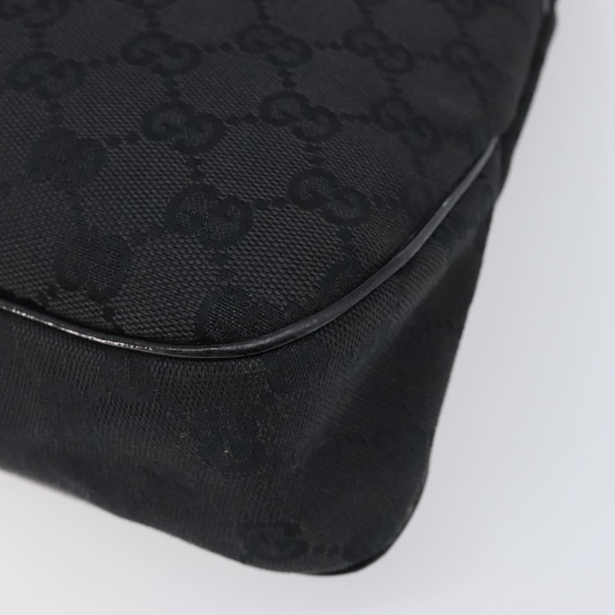 Gucci Twins Tote GG Canvas with Leather, Black, Canvas, Tote Bag