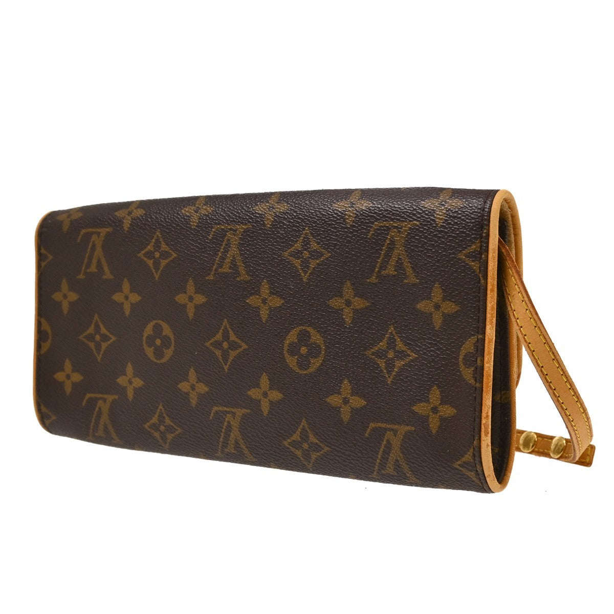Louis Vuitton Twin Canvas, Brown, Canvas, Clutch