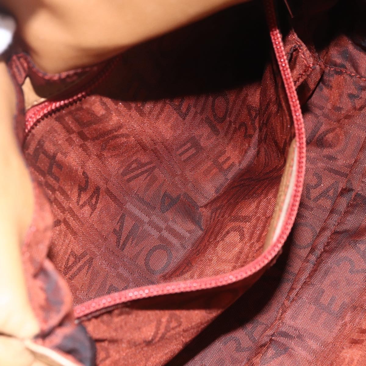 Salvatore Ferragamo Gancini Leather, Brown, Leather, Shoulder Bag