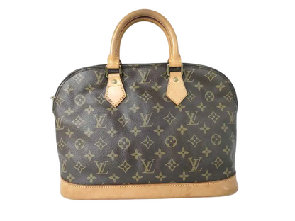 Louis Vuitton Vintage Alma Monogram Canvas, Brown, Canvas, Handbag
