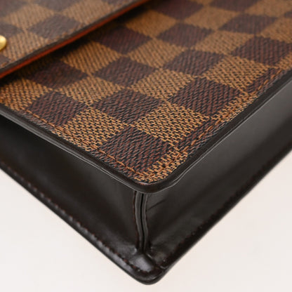 Louis Vuitton Portobello Messenger Damier Ebene, Brown, Canvas, Shoulder Bag