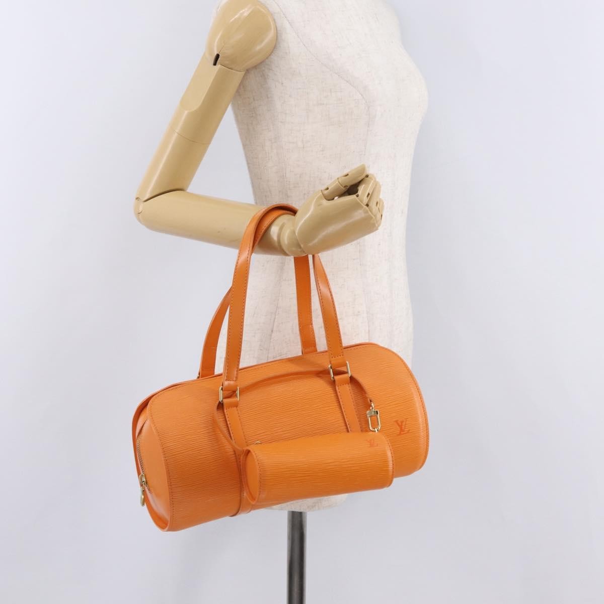 Louis Vuitton Soufflot Epi Leather, Orange, Leather, Tote Bag