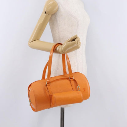 Louis Vuitton Soufflot Epi Leather, Orange, Leather, Tote Bag