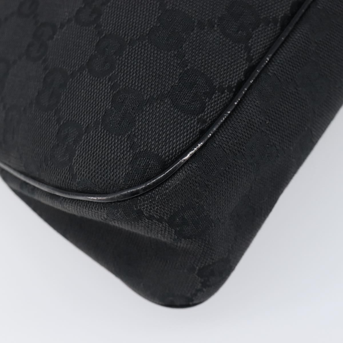 Gucci Twins Tote GG Canvas with Leather, Black, Canvas, Tote Bag