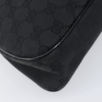 Gucci Twins Tote GG Canvas with Leather, Black, Canvas, Tote Bag