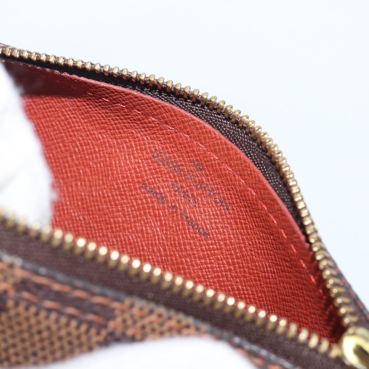 Louis Vuitton Papillon Pochette Damier, Brown, Canvas, Clutch