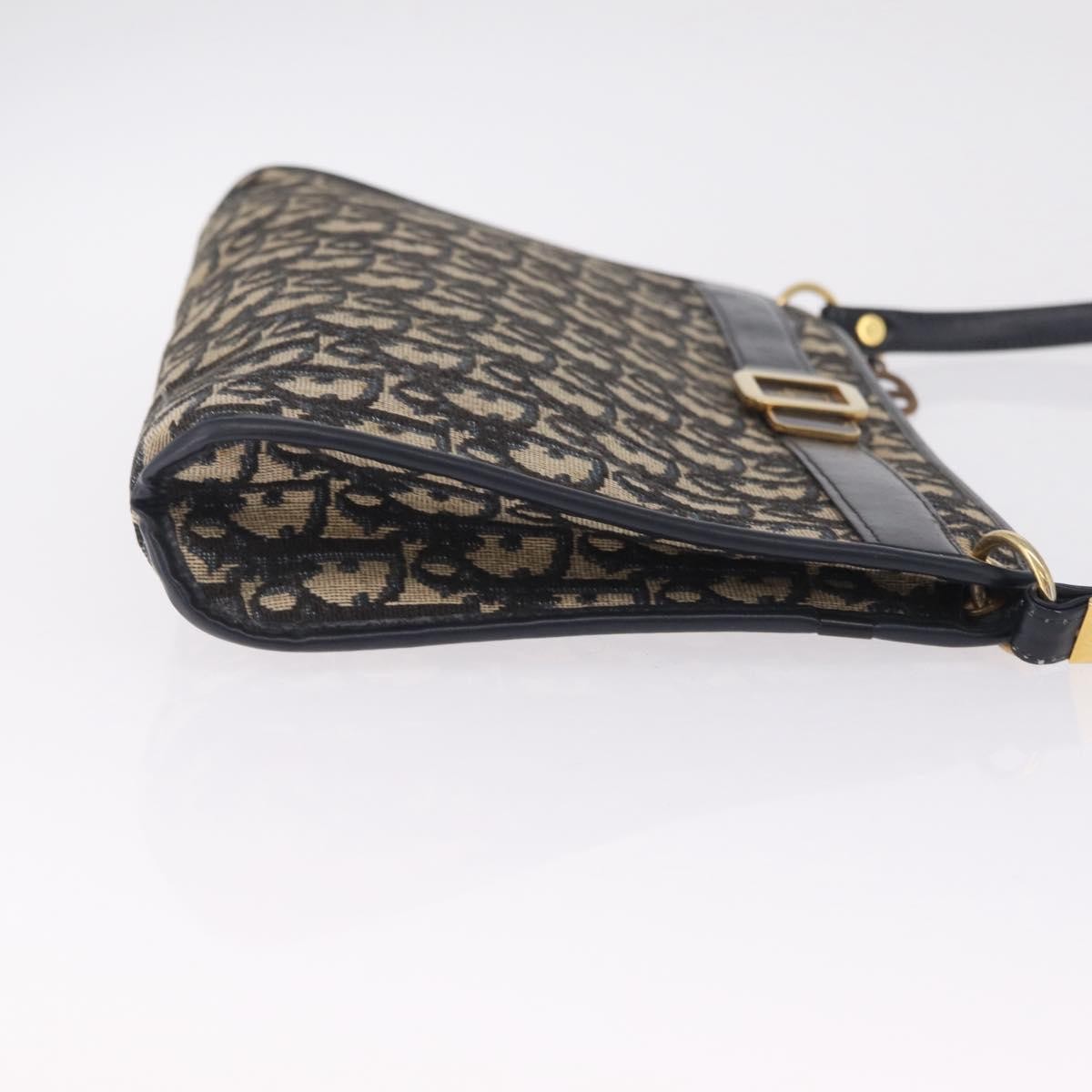 Christian Dior Trotter shoulder Canvas, Navy, Canvas, Handbag