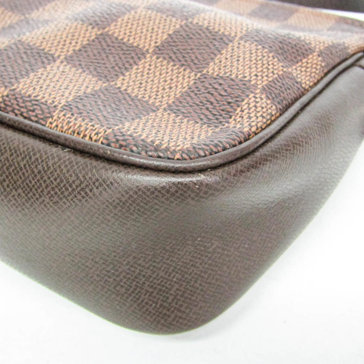 Louis Vuitton Trousse Make Up Damier, Brown, Canvas, Clutch