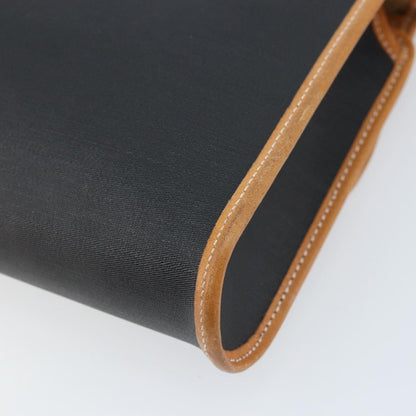 Christian Dior CD Shoulder bag Canvas and Leather, Black, Canvas, Shoulder Bag
