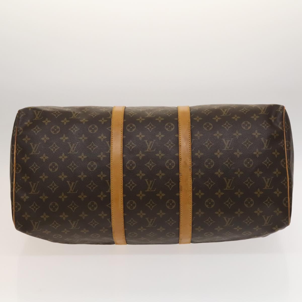 Louis Vuitton Keepall Bag Monogram Canvas, BROWN, CANVAS, Travel bag