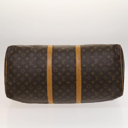 Louis Vuitton Keepall Bag Monogram Canvas, BROWN, CANVAS, Travel bag