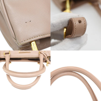 Prada Gardener's Saffiano Leather, Pink, Leather, Tote Bag